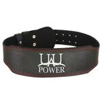 6" Lifting Weight Belt Gym Support Training Back Fitness Leather Workout Power.