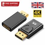 Display Port DP Male To HDMI Female Adapter Converter For 4K HD 1080P HDTV PC UK