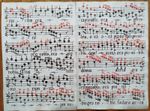 Original Sheet Manuscript Antiphonary 2 Sheet Large Folio - 1700 (D)