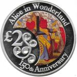 Alice in Wonderland Coin £2 Two Pound Queen of Hearts 150th Anniversary Red