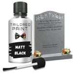 RESTORING LETTERING GRAVE MASONRY HEADSTONE PAINT SATIN BLACK  30ML