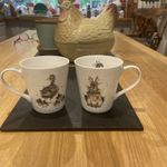 Pimpernel Wrendale Designs Rabbit Duck Ducklings Small mug pair