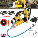 Electric Cordless Grease Gun 8000PSI with 2x 3000mah Battery Charger Heavy Duty