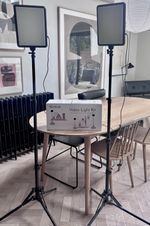2 Video Lights. 3 Colour Settings Easy Setup Highly Adjustable 360 Degrees.
