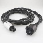Audiophile AC HiFi Audio Power Cable Silver Plated 8N OCC Main Cord with UK Plug