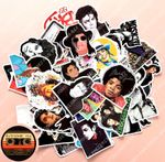 50 Michael Jackson Music Stickers - Scrapbook, Laptop, Consoles, Books, Cases