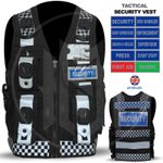 Hi viz Security Vest Tactical Dog Handler Enforcement CCTV Police Waistcoat Vest