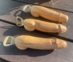 3 X HAND CARVED SUAR WOOD PENIS BOTTLE OPENER (VALUE PACK) (SECRET SANTA)
