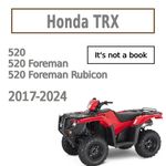 Service Manual for Honda TRX 520 2017 2018 2019 2020 2021 2022 2023 2024 on USB