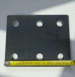 Steel Tow Bar LEVELING DROP PLATE Adjustable 140 x 170 x 10mm Made in Cornwall