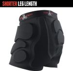 Triple 8 Bumersaver Unisex Skateboarding Shorts Black Small UK Model 60801