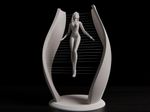 Floating Female Sculpture | Abstract Illusion Statue | Modern