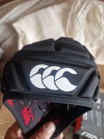 New Canterbury Raze Rugby Headguard Black Scrum Cap Protective Headgear Size XS