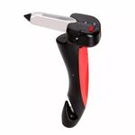 Car Handle Mobility Aid Cane Flashlight Emergency Glass Breaker Hammer Cutter