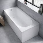 Carron Arc Single Ended Bath 1500mm–1700mm Acrylic Rectangular Bath Legs UK Made
