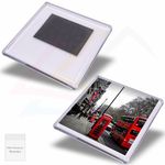 Square Plastic Fridge Magnet 57 x 57mm Insert - Blank or Printed