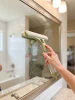 3-in-1 Spray Window Cleaner Squeegee with Microfibre Scrubber