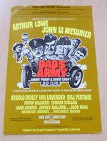 Dads Army Lowe Le Measurier Ridley Lavender Pertwee Newcastle Theatre Flyer 1976