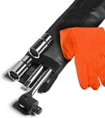 Vehicle Wheel Brace Kit 17/19/21/22mm Dual Sized Socket Set 125mm Extension Bar