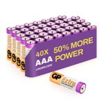 GP Extra Batteries 40 X 1.5V  AAA Alkaline batteries LR03 MN2400 NEW Long Expiry