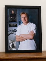 Gordon Ramsay Signed Framed Presentation COA Autograph Memorabilia Display