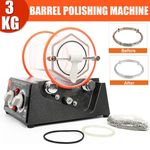 Rotary Tumbler Jewelry Polisher Finisher Tumbling Stone Gold Bead Machine Timer