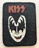 Kiss 'Gene Simmons' - Original 1978 Solo Face Jacket Patch - Size 10cm x 7.5cm