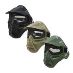 TACTICAL AIRSOFT FULL FACE MESH MASK HELMET STEEL GRID PAINTBALL PROTECTION