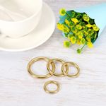 Solid Brass O-Rings For Dog Leads Horse Reigns Leather 7.5mm 14mm - 51mm DIY