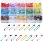 Small Safety Pins 27mm Metal Assorted Pins For Sewing Craft Hemming Dressmaking