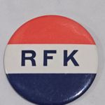 RFK - ROBERT F. KENNEDY — 1968 Presidential Campaign Button Pin — 3" diameter