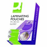 100 x LAMINATING POUCHES - 54 x 86MM - ID / BUSINESS CARD - 250 MICRON - £3.99