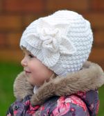 Knitting Pattern - Frozen Flower Hat (All sizes)