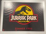 Jurassic Park 1993 Original Teaser Quad Movie Poster 30x40 Inches Yellow Version