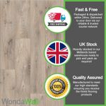 Blonde Oak Wood Effect Vinyl Flooring Cushion Felt Back Kitchen Bathroom 2m 3m