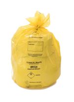 200 Bags - 90L Yellow Clinical Waste Sacks 8kg UN Certified  28" x 39"