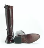 Custom Brown Real Leather Riding POLO Boots Horseback Equipped Handmade, For Men