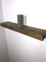 FLOATING SHELF SOLID WOOD  + FIXINGS- 14.5cm Deep