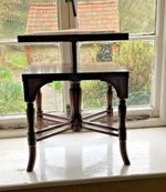 Antique rise and fall piano Stool - stamped J. Fitter - Fully working mechanism