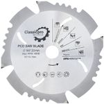 Extreme PCD Fibre Cement Saw Blade 165 x 20mm x 4T Cuts HardiePlank