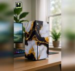 GOLD MARBLE XBOX SERIES X SKIN VINYL DECAL CONSOLE WRAP