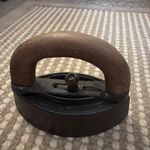 Antique " Mrs Potts Sad Iron no 2 with wooden handle pat Oct 18th 1876 