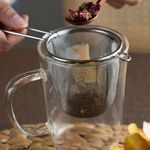 Mesh Strainer Sieve Stainless Steel Large Loose Handle Filter Herb Tea Infuser