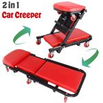 36" Large Professional Mechanics Car Van Creeper Crawler Board Padded Stool Seat