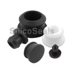 Hole Plug Silicone Rubber Snap-On Bung Blanking Closed Grommet Cap (2.5-60.6mm)