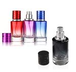 50ml Glass Perfume Bottle Gradient Empty Cylindrical Bottle Fine Mist Atomiser