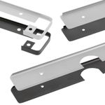 Kitchen Worktop Trim Strip Edge End Cap Straight Joiner Corner 38mm Black Silver
