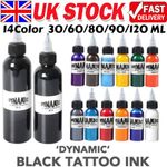 30-120ML Black Tattoo Ink Non Toxic Pigment Professional DIY Tattoo Pigment Ink
