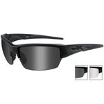Wiley X Wx Saint Glasses Impact Uv Ballistic Smoke Grey Clear Matte Black Frame