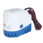 12V/1100GPH Automatic Submersible Boat Bilge Water Pump with Auto Float Switch